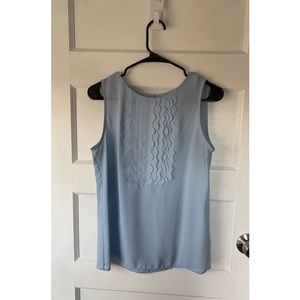 Light Blue ruffle top